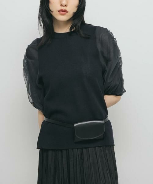 KBF / ケービーエフ ニット・セーター | チュールスリーブニット | 詳細12