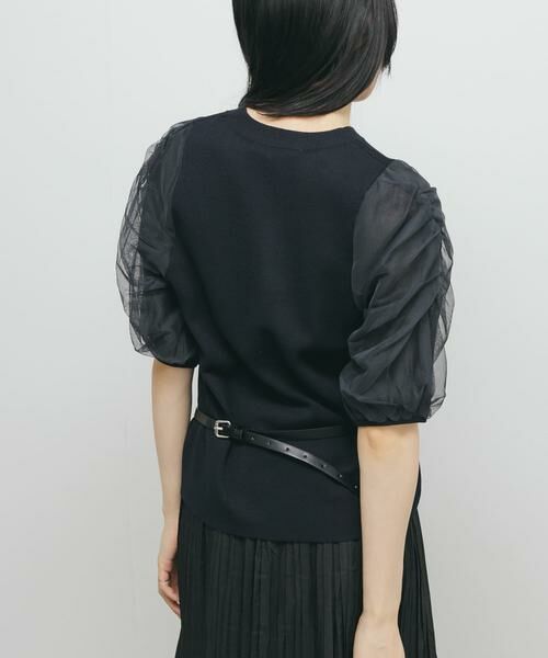 KBF / ケービーエフ ニット・セーター | チュールスリーブニット | 詳細13