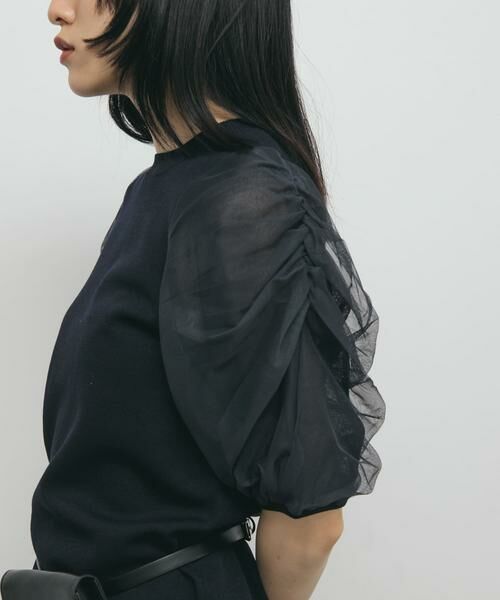 KBF / ケービーエフ ニット・セーター | チュールスリーブニット | 詳細14