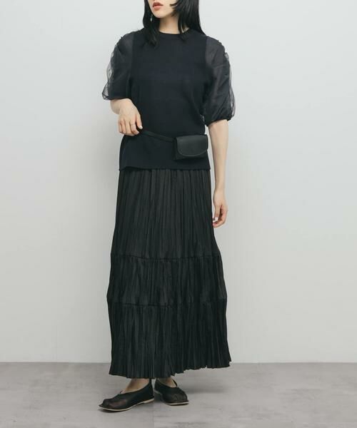 KBF / ケービーエフ ニット・セーター | チュールスリーブニット | 詳細15