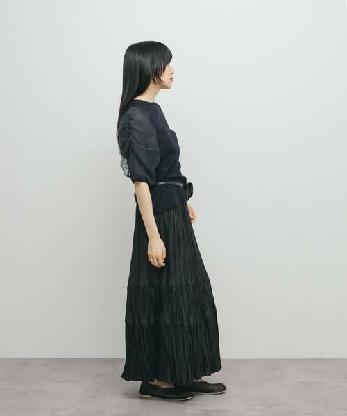 KBF / ケービーエフ ニット・セーター | チュールスリーブニット | 詳細16