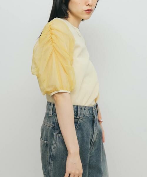 KBF / ケービーエフ ニット・セーター | チュールスリーブニット | 詳細23