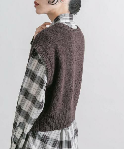 KBF / ケービーエフ ニット・セーター | ブークレニットベスト | 詳細3