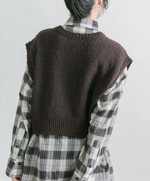 KBF / ケービーエフ ニット・セーター | ブークレニットベスト | 詳細4