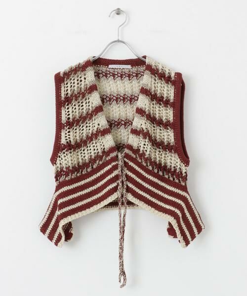 KBF / ケービーエフ ニット・セーター | 2WAYボーダーベスト | 詳細10