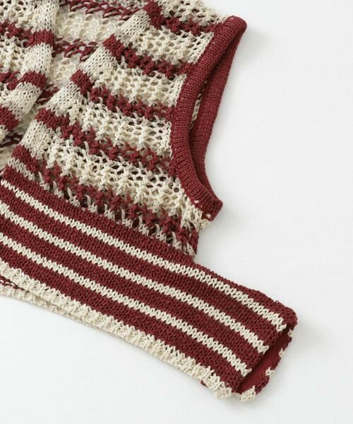 KBF / ケービーエフ ニット・セーター | 2WAYボーダーベスト | 詳細11