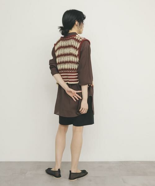 KBF / ケービーエフ ニット・セーター | 2WAYボーダーベスト | 詳細7