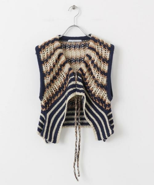 KBF / ケービーエフ ニット・セーター | 2WAYボーダーベスト | 詳細21