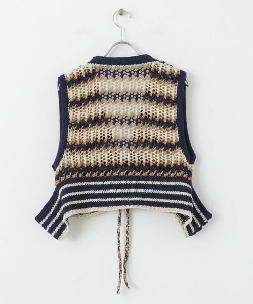 KBF / ケービーエフ ニット・セーター | 2WAYボーダーベスト | 詳細23