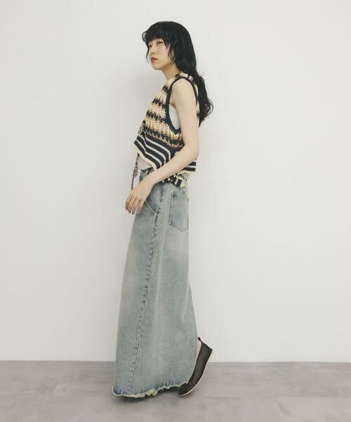 KBF / ケービーエフ ニット・セーター | 2WAYボーダーベスト | 詳細18