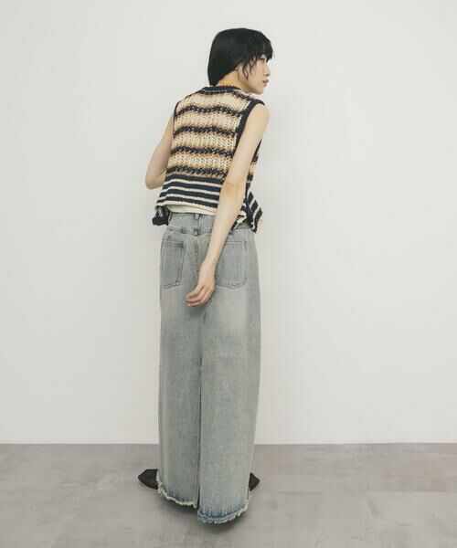 KBF / ケービーエフ ニット・セーター | 2WAYボーダーベスト | 詳細19