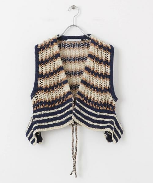 KBF / ケービーエフ ニット・セーター | 2WAYボーダーベスト | 詳細20