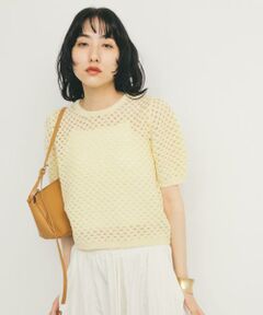 KBF / ケービーエフ ニット・セーター | ループヤーンメッシュプルオーバー