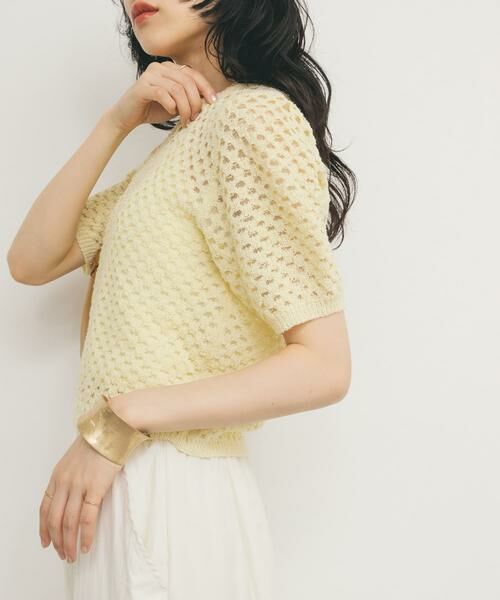 KBF / ケービーエフ ニット・セーター | ループヤーンメッシュプルオーバー | 詳細2