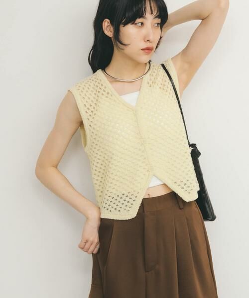 KBF / ケービーエフ ベスト | ループヤーンメッシュベスト | 詳細2