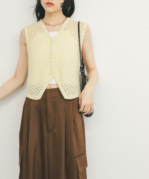 KBF / ケービーエフ ベスト | ループヤーンメッシュベスト | 詳細3