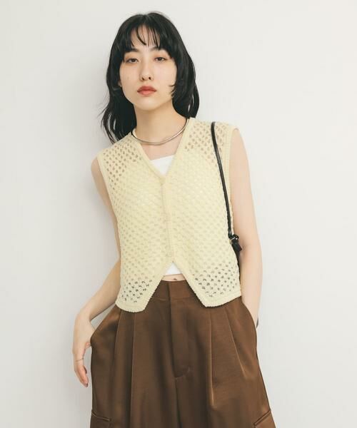 KBF / ケービーエフ ベスト | ループヤーンメッシュベスト | 詳細4