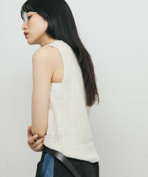 KBF / ケービーエフ ニット・セーター | ブークレニットタンクトップ | 詳細2