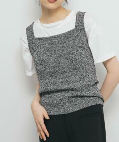 KBF / ケービーエフ タンクトップ | スクエアニットタンクトップ