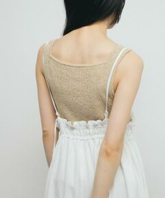 スクエアニットタンクトップ