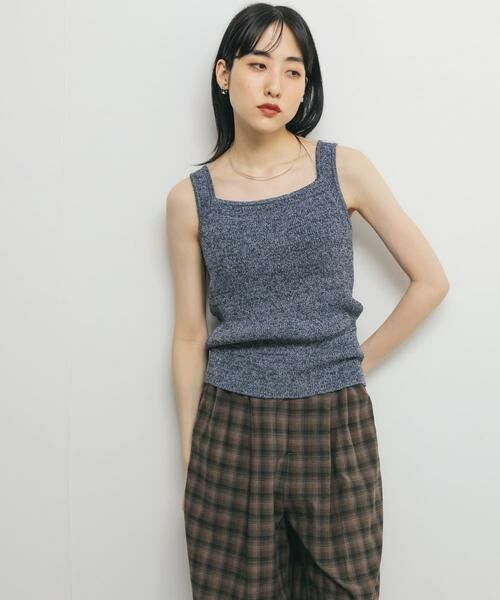 KBF / ケービーエフ タンクトップ | スクエアニットタンクトップ | 詳細3