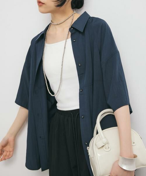 KBF / ケービーエフ シャツ・ブラウス | マニッシュルーズシャツ | 詳細1