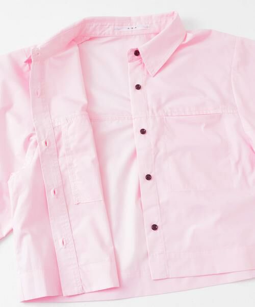 KBF / ケービーエフ シャツ・ブラウス | クロップドハーフスリーブシャツ | 詳細10