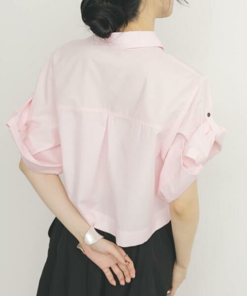 KBF / ケービーエフ シャツ・ブラウス | クロップドハーフスリーブシャツ | 詳細4