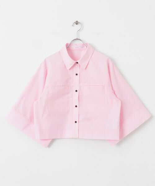 KBF / ケービーエフ シャツ・ブラウス | クロップドハーフスリーブシャツ | 詳細9