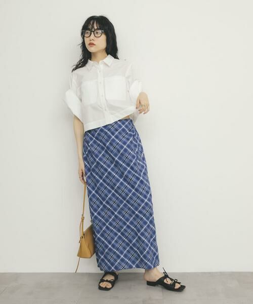 KBF / ケービーエフ シャツ・ブラウス | クロップドハーフスリーブシャツ | 詳細20