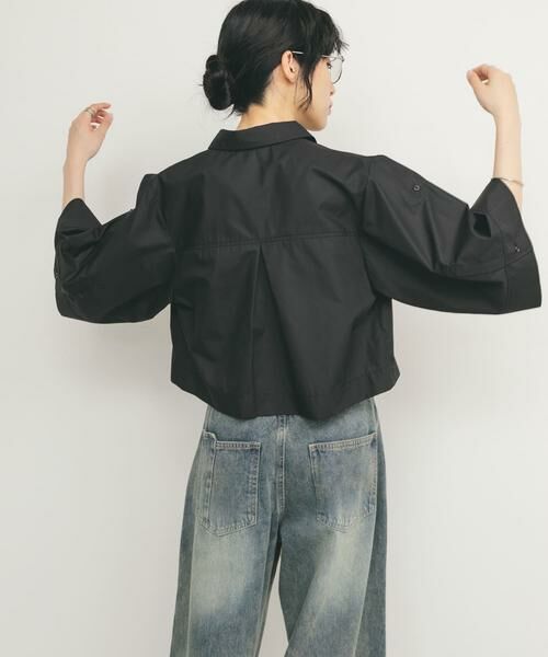 KBF / ケービーエフ シャツ・ブラウス | クロップドハーフスリーブシャツ | 詳細28