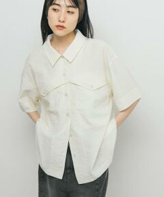 KBF / ケービーエフ シャツ・ブラウス | ポケットデザインルーズシャツ