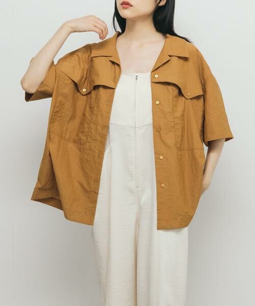 KBF / ケービーエフ シャツ・ブラウス | ポケットデザインルーズシャツ | 詳細2