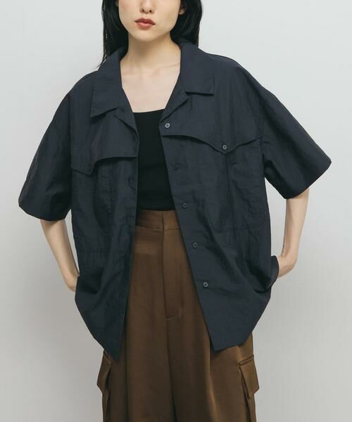 KBF / ケービーエフ シャツ・ブラウス | ポケットデザインルーズシャツ | 詳細15