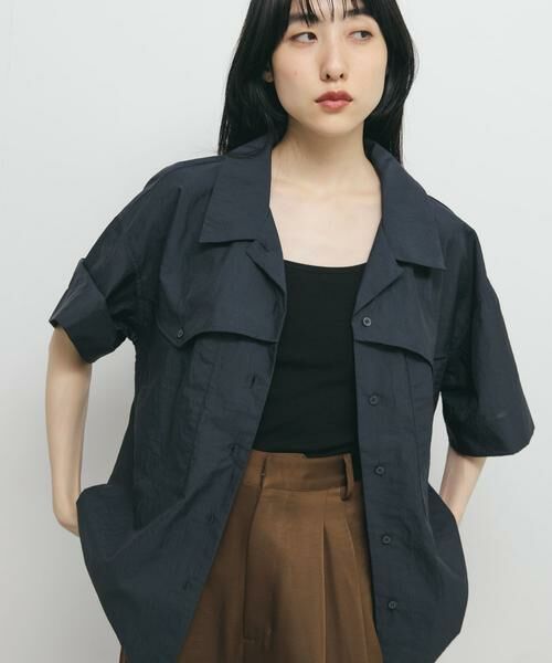 KBF / ケービーエフ シャツ・ブラウス | ポケットデザインルーズシャツ | 詳細16
