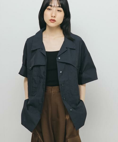 KBF / ケービーエフ シャツ・ブラウス | ポケットデザインルーズシャツ | 詳細17