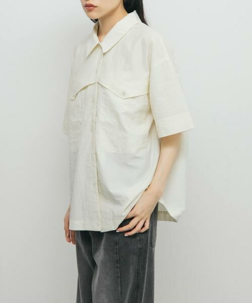 KBF / ケービーエフ シャツ・ブラウス | ポケットデザインルーズシャツ | 詳細23