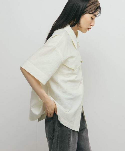KBF / ケービーエフ シャツ・ブラウス | ポケットデザインルーズシャツ | 詳細24