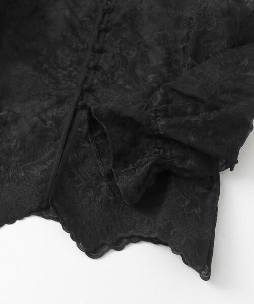 KBF / ケービーエフ シャツ・ブラウス | オーガンジー刺繍クロップドブラウス | 詳細28