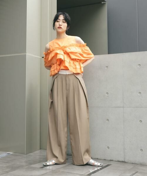 KBF / ケービーエフ シャツ・ブラウス | マルチWAYクロスフリルブラウス | 詳細4