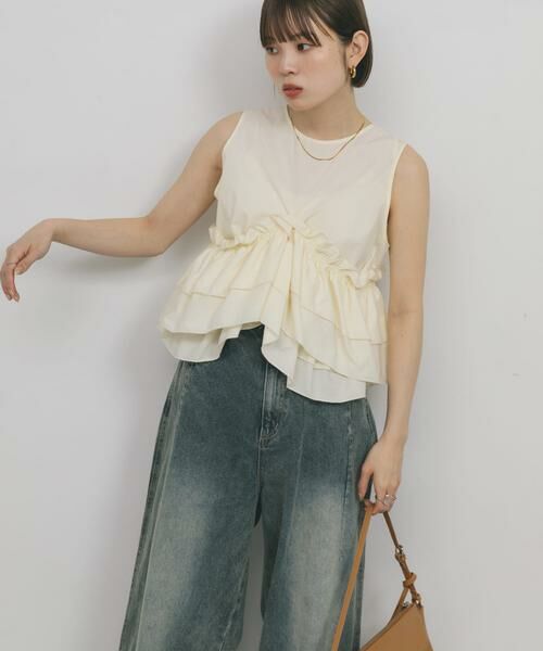 KBF / ケービーエフ シャツ・ブラウス | マルチWAYクロスフリルブラウス | 詳細15