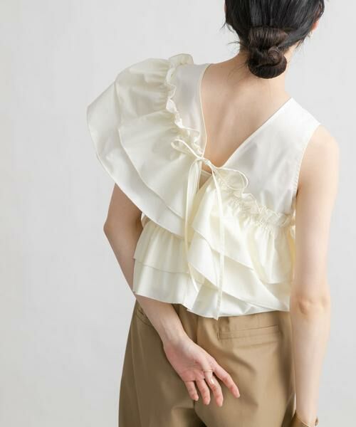 KBF / ケービーエフ シャツ・ブラウス | マルチWAYクロスフリルブラウス | 詳細17