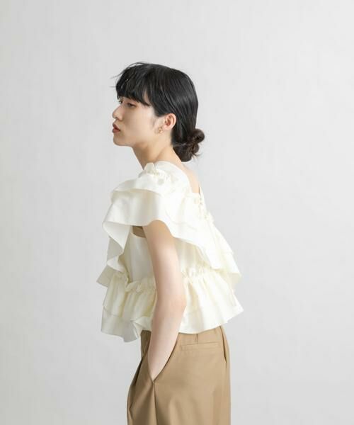 KBF / ケービーエフ シャツ・ブラウス | マルチWAYクロスフリルブラウス | 詳細18