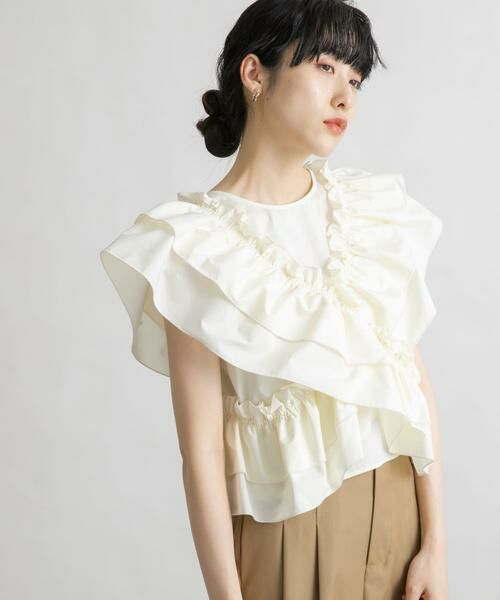 KBF / ケービーエフ シャツ・ブラウス | マルチWAYクロスフリルブラウス | 詳細19