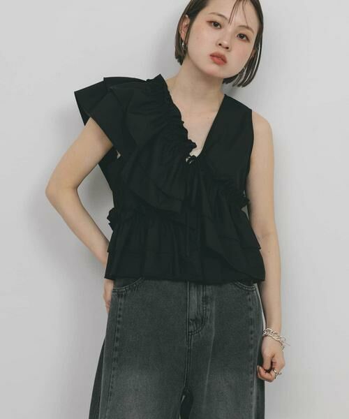 KBF / ケービーエフ シャツ・ブラウス | マルチWAYクロスフリルブラウス | 詳細23