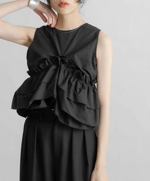 KBF / ケービーエフ シャツ・ブラウス | マルチWAYクロスフリルブラウス | 詳細24