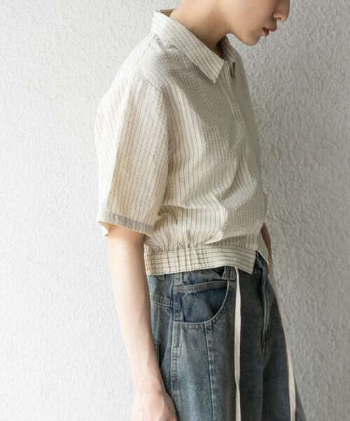 KBF / ケービーエフ シャツ・ブラウス | コンパクトストライプシャツ | 詳細12