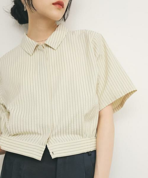 KBF / ケービーエフ シャツ・ブラウス | コンパクトストライプシャツ | 詳細14