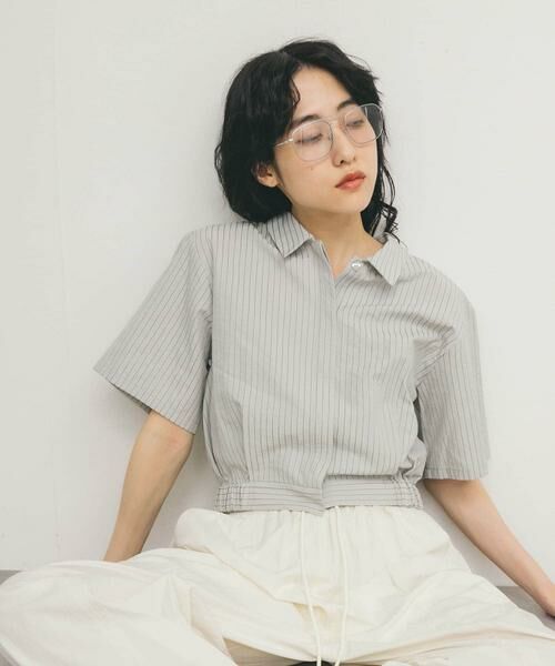 KBF / ケービーエフ シャツ・ブラウス | コンパクトストライプシャツ | 詳細22
