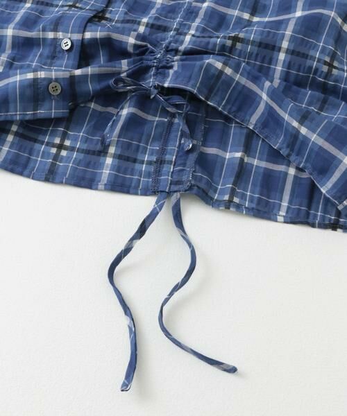 KBF / ケービーエフ シャツ・ブラウス | ドロストシアーチェックブラウス | 詳細10